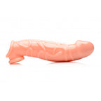 Size Matters 2 Inch Flesh Penis Extender Sleeve|Front View|"flesh design - front view"