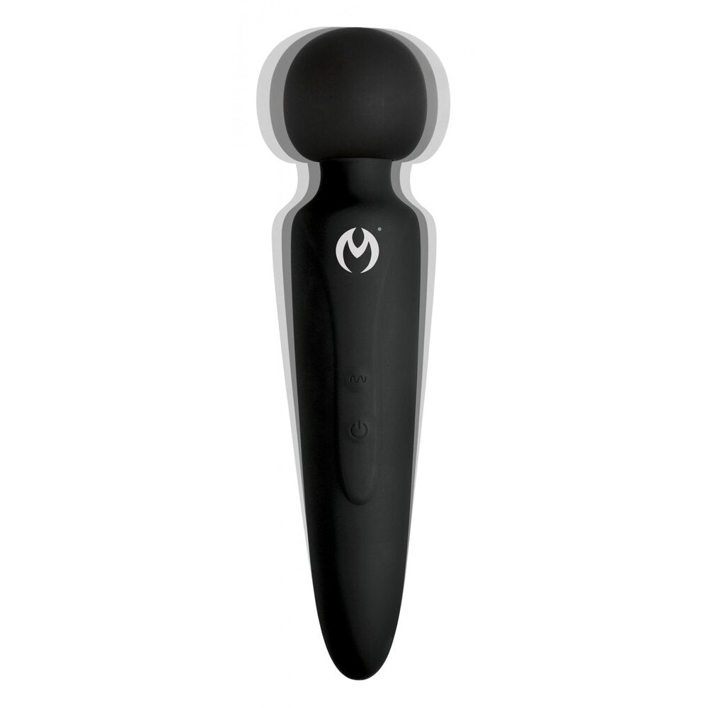 Master Series Thunderstick Premium Ultra Powerful Silicone Wand | Angle | "premium wand head design - angle view"