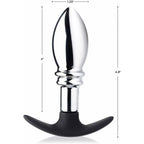 Master Series Dark Stopper Metal And Silicone Anal Plug|Set View|"complete stopper set-set view"|