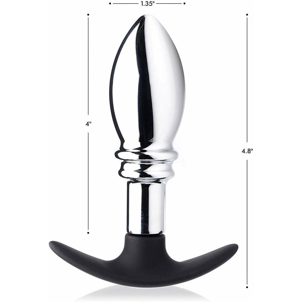 Master Series Dark Stopper Metal And Silicone Anal Plug|Set View|"complete stopper set-set view"|