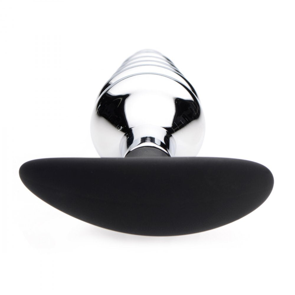 Master Series Dark Hive Metal And Silicone Anal Plug|Detail View|"hive features-detail view"|