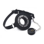 Master Series Pie Hole Silicone Feeding Gag|Front View|"feeding gag-front view"|