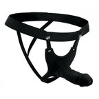 Size Matters Hollow Silicone Dildo StrapOn|Front View|"Size Matters Hollow Silicone Dildo StrapOn - front view"