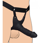 Size Matters Hollow Silicone Dildo StrapOn|Back View|"Size Matters Hollow Silicone Dildo StrapOn - back view"