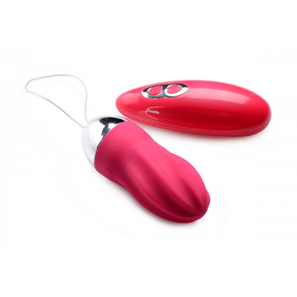XR-36X-Swirled-Vibrating-Remote-Control-Egg|Side View|"swirled design-side view"