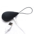 XR-10X-Silicone-Vibrating-Egg-Black|Side View|"silicone design-side view"