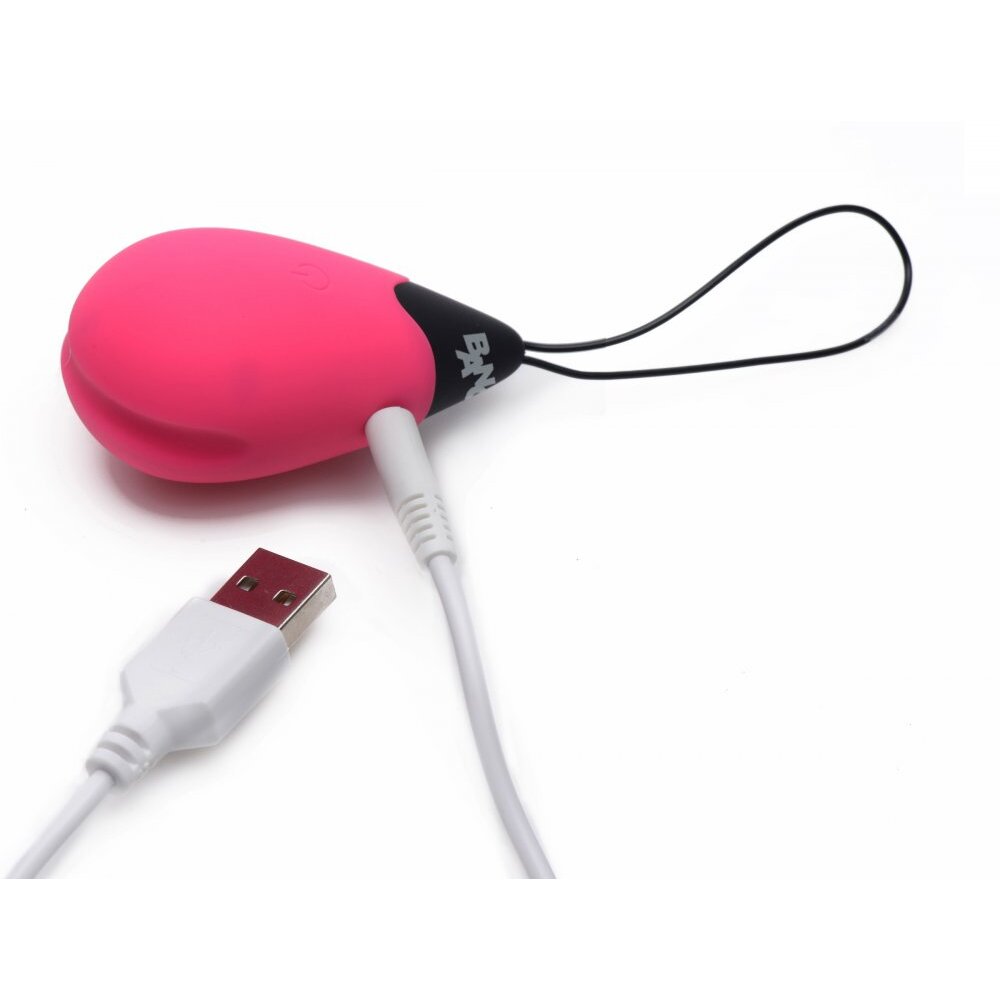 XR-10X-Silicone-Vibrating-Egg-Pink|Side View|"silicone design-side view"