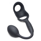 XR-Alpha-Pro-10X-P-Bomb-Cock-and-Ball-Ring-With-Anal-Plug|Side View|"ergonomic design-side view"