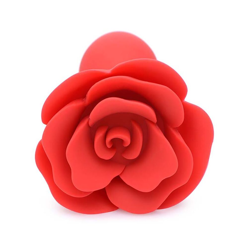 Master-Series-Booty-Bloom-Rose-Anal-Plug|Side View|"rose design-side view"