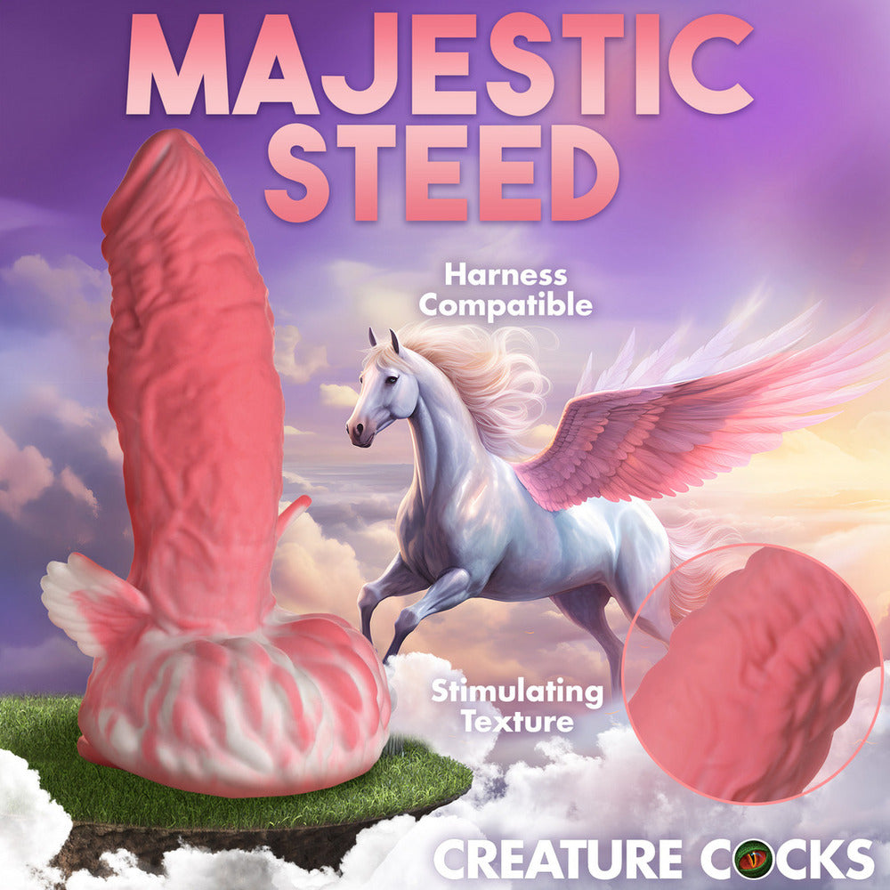 Creature Cocks Pegasus Peacker Dildo|Detail View|"pegasus fantasy dildo - detail view"
