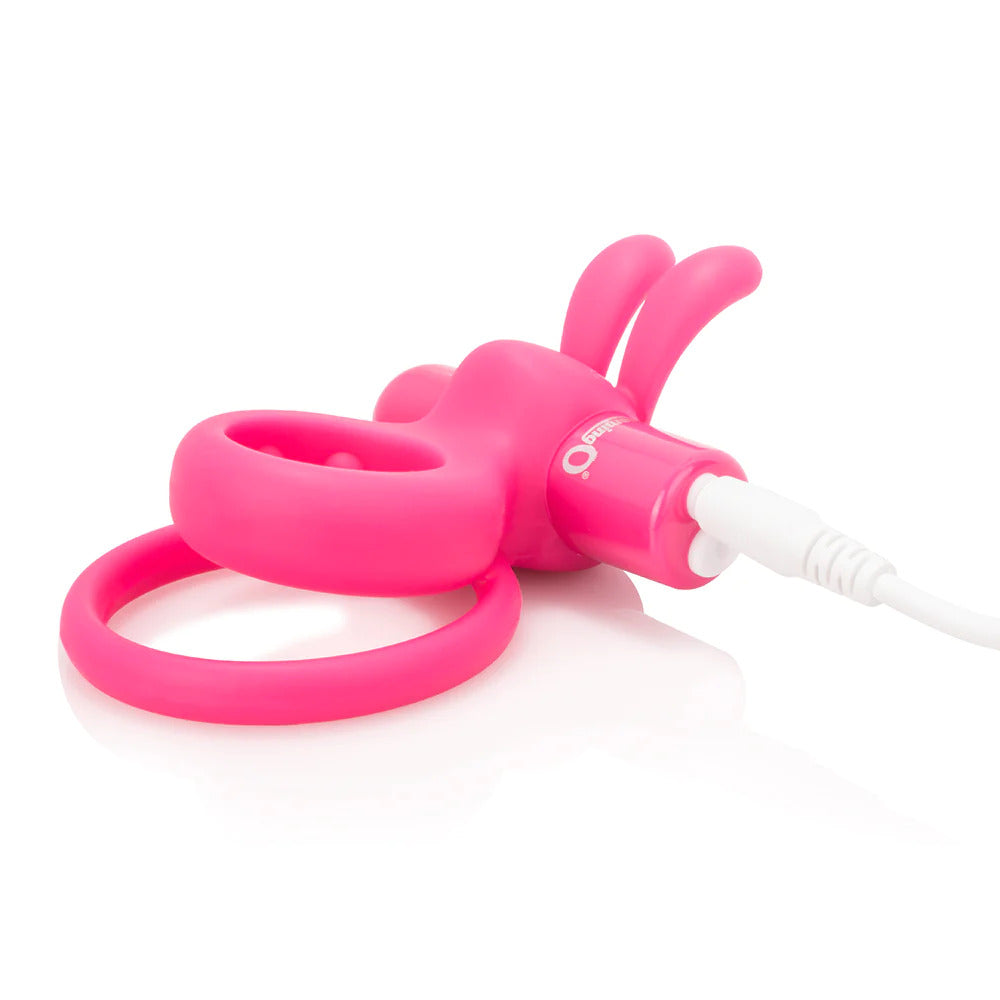 Screaming O O Hare Rechargeable Rabbit Cock Ring|Side View|"rabbit detail - side view"