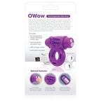 Screaming O Charged OWow Purple Vibrating Cock Ring|Back View|"quality build - back view"