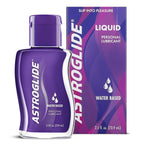 Astroglide Liquid Lubricant 2.5oz|Back View|"ingredient info-back view adult toys direct"|