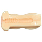 Portable Masturbator With Anal Opening|Side View|"opening detail - side view"
