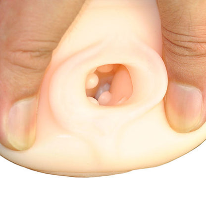 Portable Masturbator With Vaginal Opening|Detail View|"surface detail - detail view"