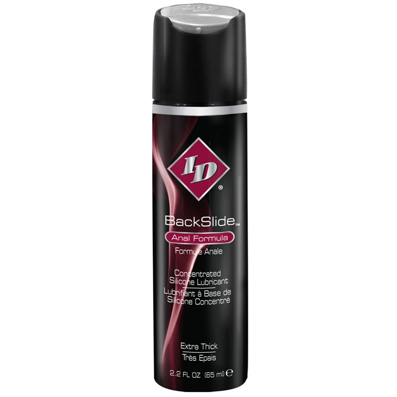 ID BackSlide Anal Formula 2.2 oz Lubricant|Front View|"anal formula small-front view adult toys direct"|