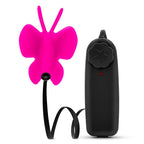 Luxe Butterfly Clitoral Teaser Fuchsia|Front View|"Fuchsia butterfly teaser - front view"
