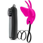 Luxe Butterfly Clitoral Teaser Fuchsia|Side View|"Premium pleasure device - side view"