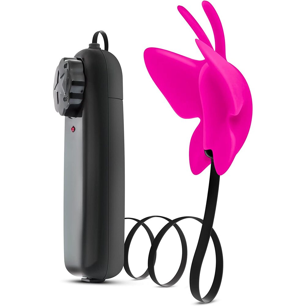 Luxe Butterfly Clitoral Teaser Fuchsia|Side View|"Premium pleasure device - side view"