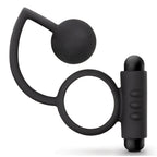Anal Adventures Platinum Ball With Vibrating Cock Ring|Front View|"platinum design - front view"
