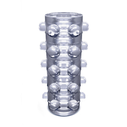 Rize Swich Self Lubricating Stroker Clear|Front View|"swich design - front view"