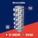 Rize Swich Self Lubricating Stroker Clear|Side View|"stroker detail - side view"