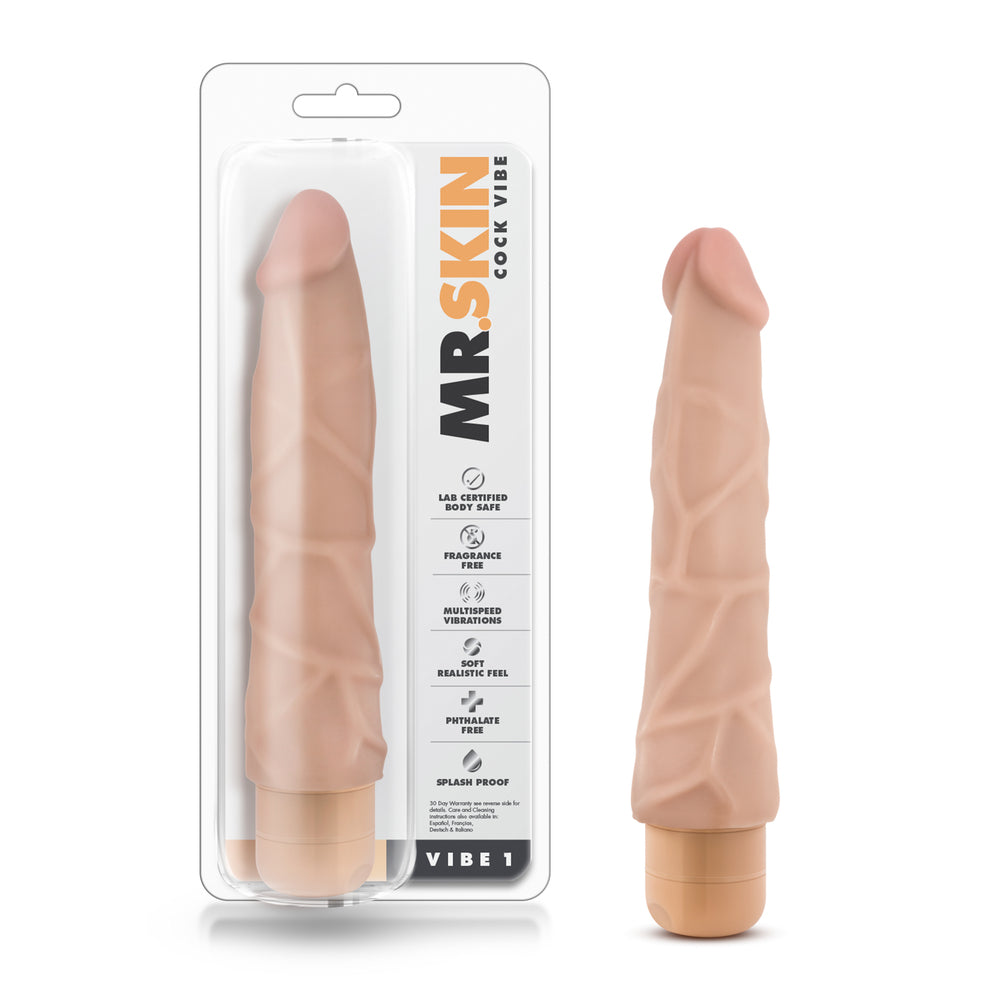 Dr Skin 9 Inch Cock Vibe Number 1|Detail View|"surface detail - detail view"