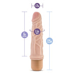 Dr Skin Cock Vibe 3 Vibrating Cock 7.25 Inches|Detail View|"surface detail - detail view"