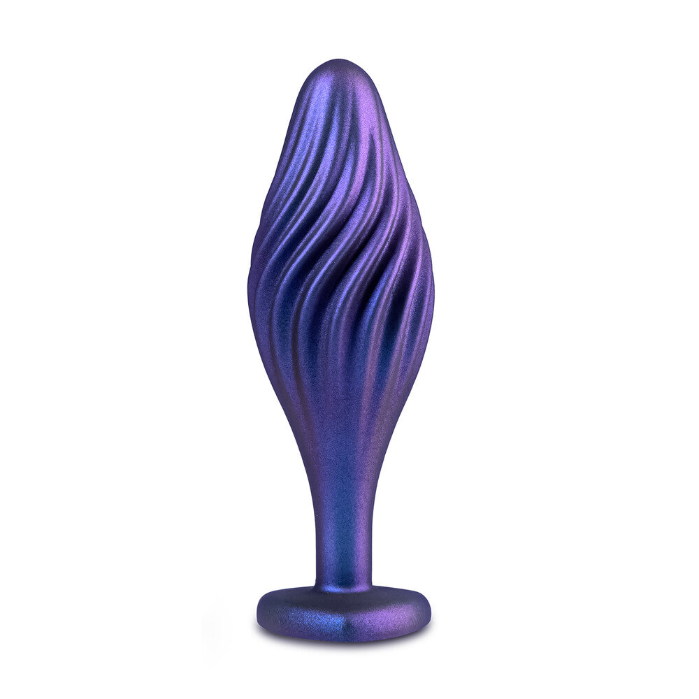 Anal Adventures Matrix Swirling Bling Butt Plug|Front View|"swirling bling plug-front view"|