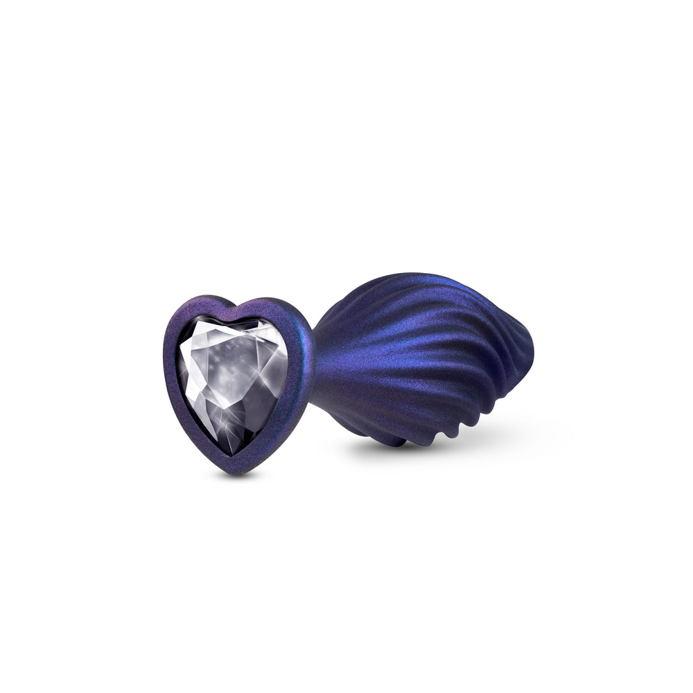 Anal Adventures Matrix Swirling Bling Butt Plug|Side View|"matrix design-side view"|