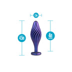 Anal Adventures Matrix Swirling Bling Butt Plug|Set View|"complete swirl set-set view"|