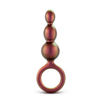 Anal Adventures Matrix Beaded Loop Butt Plug|Front View|"beaded loop plug-front view"|