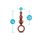 Anal Adventures Matrix Beaded Loop Butt Plug|Detail View|"beaded features-detail view"|
