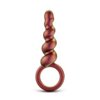Anal Adventures Matrix Spiral Loop Butt Plug|Front View|"spiral loop plug-front view"|