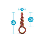 Anal Adventures Matrix Spiral Loop Butt Plug|Detail View|"spiral features-detail view"|