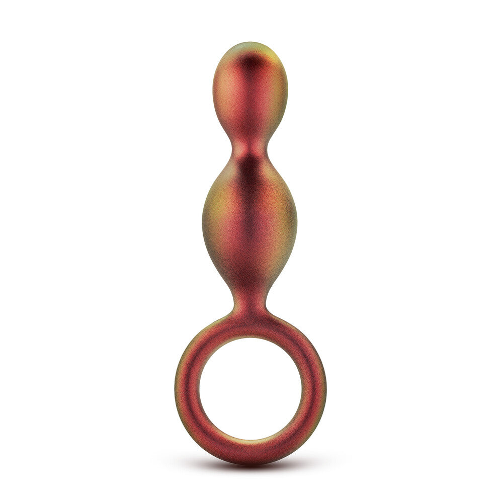 Anal Adventures Matrix Duo Loop Butt Plug|Front View|"duo loop plug-front view"|
