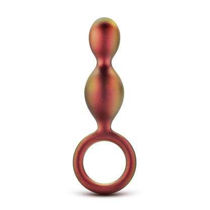 Anal Adventures Matrix Duo Loop Butt Plug|Front View|"duo loop plug-front view"|