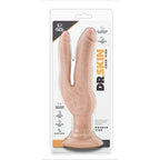 Dr. Skin 7 Inch Dual Penetrating Vibrating Dildo|Kit View|"Complete pleasure system - kit view"