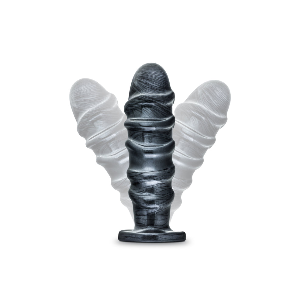 Jet Annihilator 11 Inch Dildo|Side View|"large black dildo - side view"