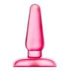 B Yours Eclipse Anal Pleaser Butt Plug Medium Pink|Front View|"pink pleaser plug-front view"|