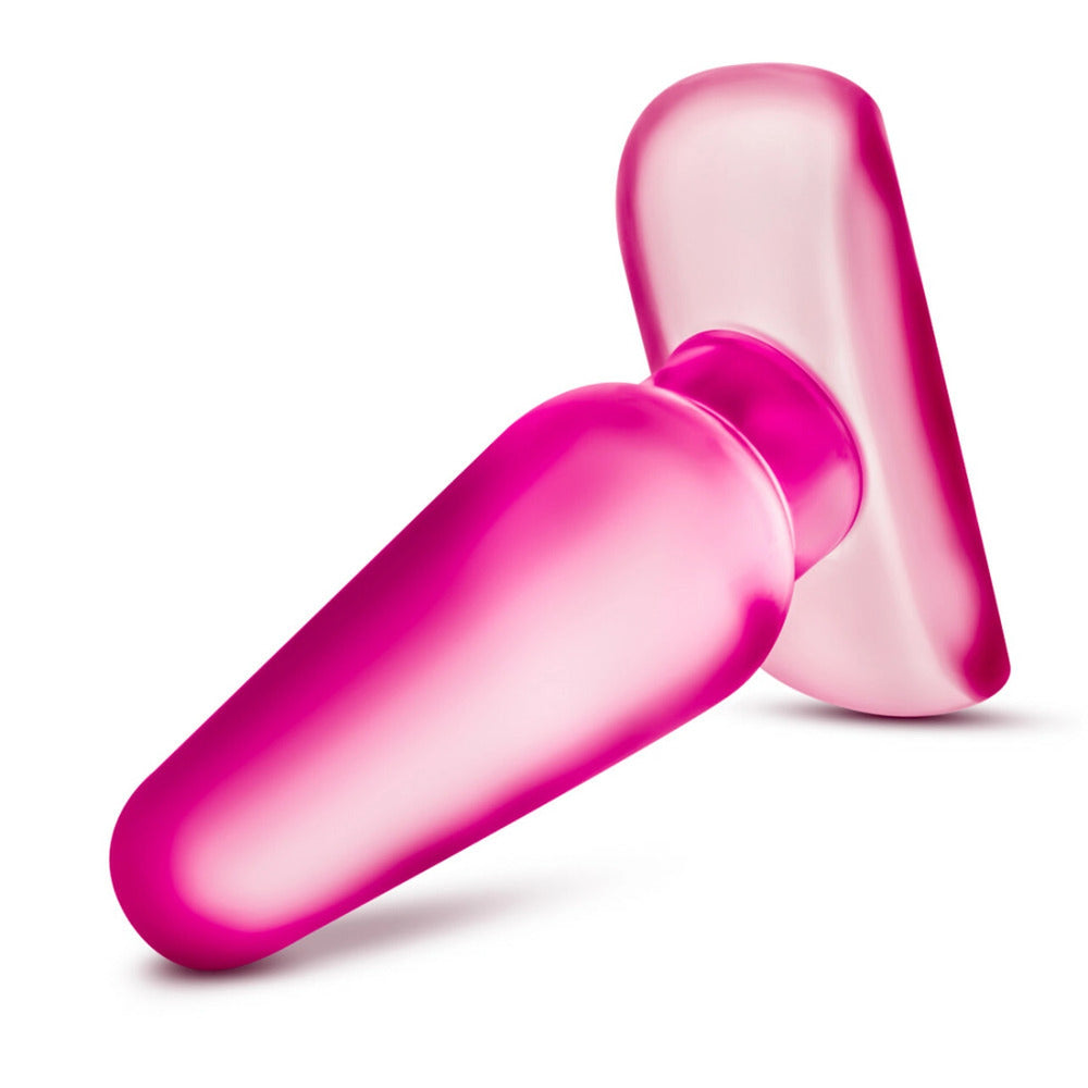B Yours Eclipse Anal Pleaser Butt Plug Medium Pink|Side View|"eclipse design-side view"|