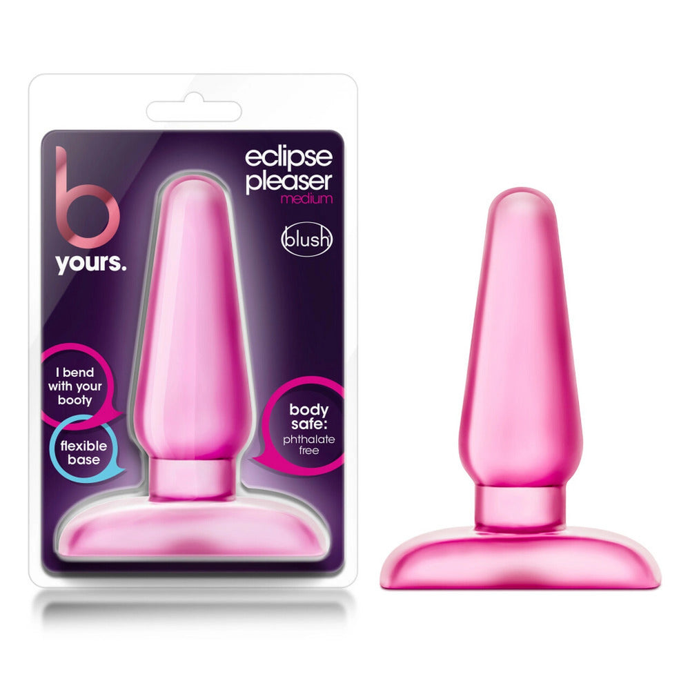 B Yours Eclipse Anal Pleaser Butt Plug Medium Pink|Set View|"complete eclipse set-set view"|