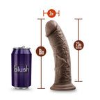 Dr Skin Plus Posable Shaft 8 Inch Dildo|Back View|"quality build - back view"