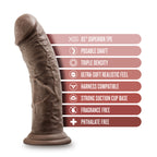 Dr Skin Plus Posable Shaft 8 Inch Dildo|Detail View|"surface detail - detail view"