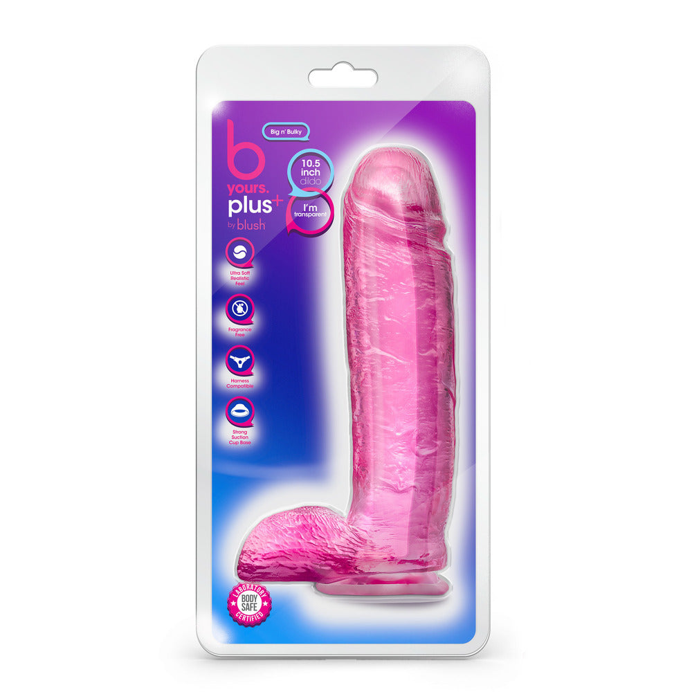 B Yours Plus Big N Bulky 10.5 Inch Dildo|Detail View|"surface detail - detail view"
