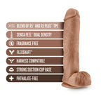 Au Naturel Big John 11 Inch Dildo|Detail View|"surface detail - detail view"