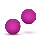 Luxe-Pink-Double-O-Kegel-Balls-Weighted-1-3-Ounce|Side View|"dual ball design-side view"