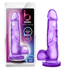 B Yours Sweet N Hard Purple Dildo|Detail View|"surface detail - detail view"