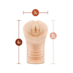 M Elite Soft and Wet Annabella Self Lubricating Masturbator|Back View|"quality build - back view"