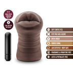 Hot Chocolate Renee Mouth Vibrating Masturbator|Side View|"Vibrating intimate stimulator - side view"